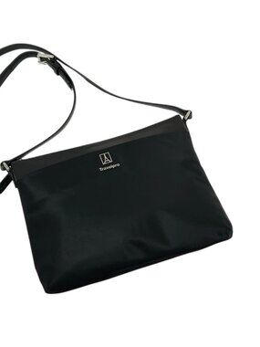 TRAVELPRO Crossbody Bag Black Pink rose interior Eiffel Tower emblem Like new